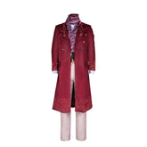 Movie Wonka Willy Wonka Red Coat Set Cosplay Costume Halloween Carnival Suit